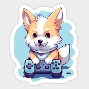 Gamer Dog Sticker